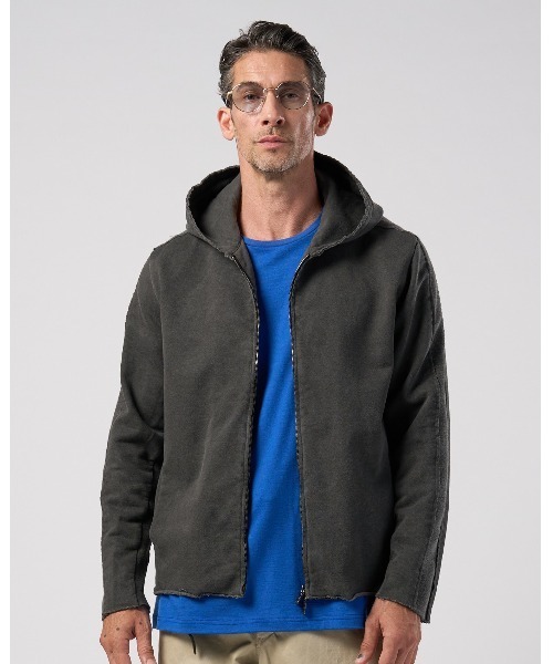 wjk(ダヴルジェイケイ)の「compact urake cut-off line zip hoodie(パーカー・メンズ・ブラック/グレー/ピンク・X-LARGE/LARGE/MEDIUM/SMALL)」の11枚目の写真