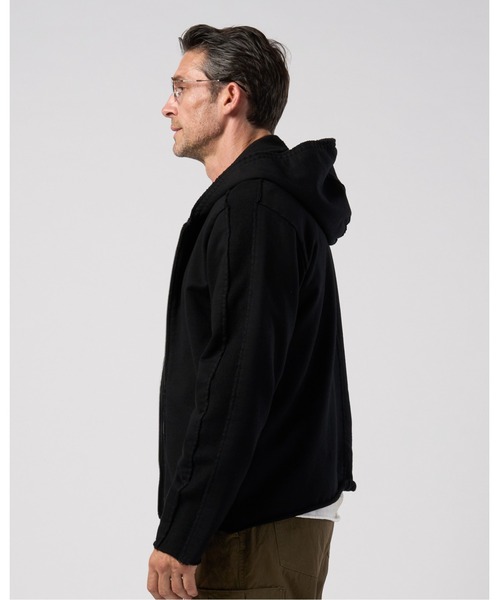 wjk(ダヴルジェイケイ)の「compact urake cut-off line zip hoodie(パーカー・メンズ・ブラック/グレー/ピンク・X-LARGE/LARGE/MEDIUM/SMALL)」の16枚目の写真