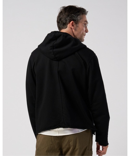 wjk(ダヴルジェイケイ)の「compact urake cut-off line zip hoodie(パーカー・メンズ・ブラック/グレー/ピンク・X-LARGE/LARGE/MEDIUM/SMALL)」の17枚目の写真