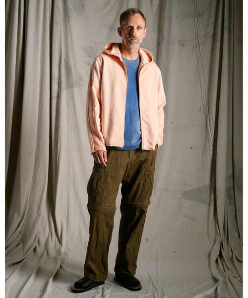 wjk(ダヴルジェイケイ)の「compact urake cut-off line zip hoodie(パーカー・メンズ・ブラック/グレー/ピンク・X-LARGE/LARGE/MEDIUM/SMALL)」の18枚目の写真
