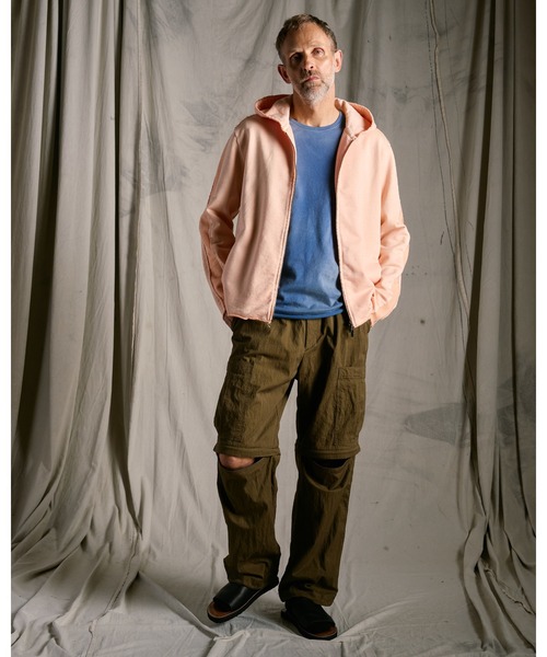 wjk(ダヴルジェイケイ)の「compact urake cut-off line zip hoodie(パーカー・メンズ・ブラック/グレー/ピンク・X-LARGE/LARGE/MEDIUM/SMALL)」の19枚目の写真