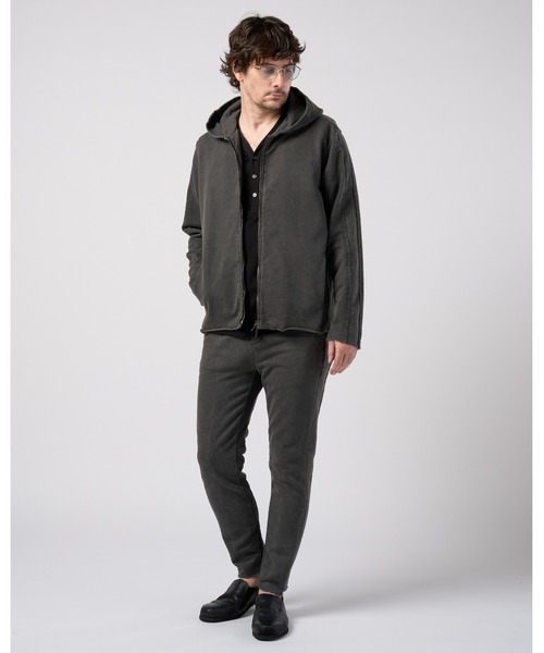 wjk(ダヴルジェイケイ)の「compact urake cut-off line zip hoodie(パーカー・メンズ・ブラック/グレー/ピンク・X-LARGE/LARGE/MEDIUM/SMALL)」の20枚目の写真