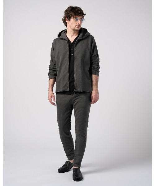 wjk(ダヴルジェイケイ)の「compact urake cut-off line zip hoodie(パーカー・メンズ・ブラック/グレー/ピンク・X-LARGE/LARGE/MEDIUM/SMALL)」の21枚目の写真