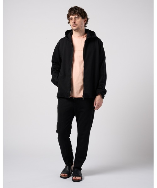 wjk(ダヴルジェイケイ)の「compact urake cut-off line zip hoodie(パーカー・メンズ・ブラック/グレー/ピンク・X-LARGE/LARGE/MEDIUM/SMALL)」の22枚目の写真