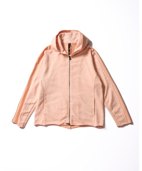 wjk(ダヴルジェイケイ)の「compact urake cut-off line zip hoodie(パーカー・メンズ・ブラック/グレー/ピンク・X-LARGE/LARGE/MEDIUM/SMALL)」の4枚目の写真