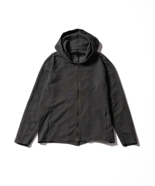 wjk(ダヴルジェイケイ)の「compact urake cut-off line zip hoodie(パーカー・メンズ・ブラック/グレー/ピンク・X-LARGE/LARGE/MEDIUM/SMALL)」の10枚目の写真