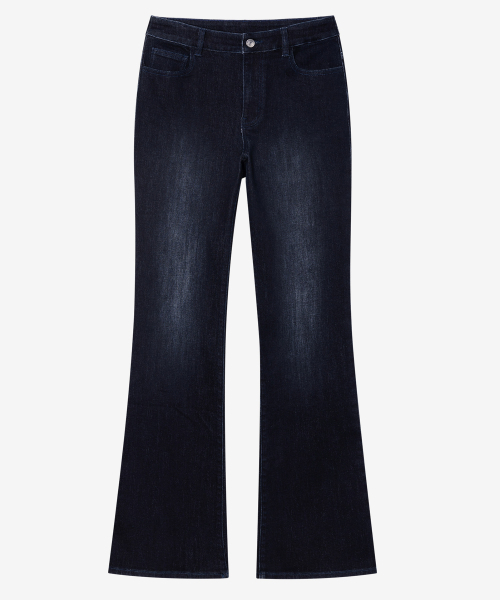 MIND BRIDGE WOMEN（マインドブリッジウーマン）の「[W]bootカット ウォッシュドインディゴ デニムパンツ_IN（デニムパンツ・レディース・インディゴブルー・SMALL/MEDIUM/LARGE）」の5枚目の写真