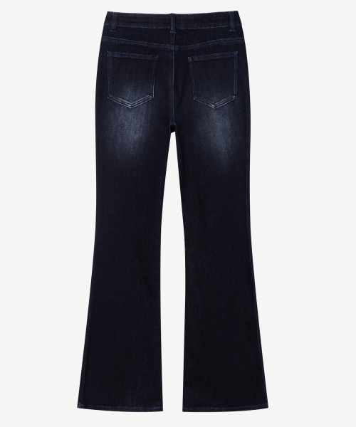 MIND BRIDGE WOMEN（マインドブリッジウーマン）の「[W]bootカット ウォッシュドインディゴ デニムパンツ_IN（デニムパンツ・レディース・インディゴブルー・SMALL/MEDIUM/LARGE）」の6枚目の写真