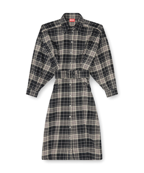 DIESEL（ディーゼル）の「ウィメンズ シャツドレス D-EDALUS（ワンピース・レディース・ブラック系その他・38/40/44/42）」の7枚目の写真