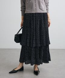 2段プリーツスカート