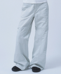 CONTRAST STITCH POCKET PANTS [ASH BEIGE]