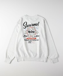 POWER TO THE PEOPLE ゴースト刺繍トレーナー
