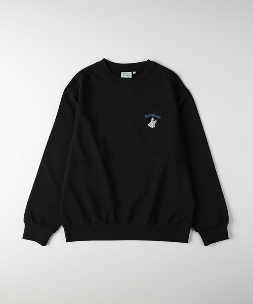 Right-on(ライトオン)の「POWER TO THE PEOPLE ゴースト刺繍トレーナー(Tシャツ/カットソー・メンズ・グレー/ブラック/グリーン・05/04/06)」の5枚目の写真