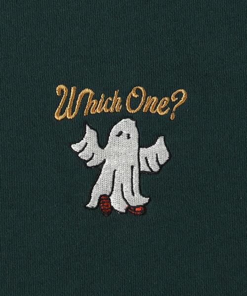 Right-on(ライトオン)の「POWER TO THE PEOPLE ゴースト刺繍トレーナー(Tシャツ/カットソー・メンズ・グレー/ブラック/グリーン・05/04/06)」の12枚目の写真