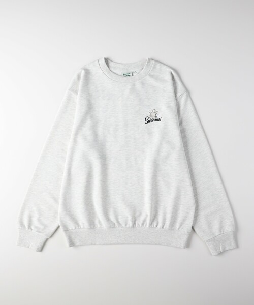 Right-on(ライトオン)の「POWER TO THE PEOPLE ゴースト刺繍トレーナー(Tシャツ/カットソー・メンズ・グレー/ブラック/グリーン・05/04/06)」の13枚目の写真