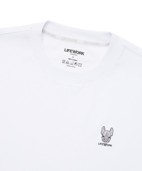 LIFE WORK(ライフワーク)の「ユニセックス) ニュー2PACKベーシック半袖Tシャツ(Tシャツ/カットソー・メンズ・ブラック×ホワイト・SMALL/MEDIUM/LARGE/X-SMALL)」の3枚目の写真
