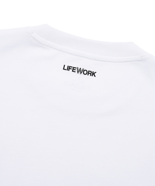 LIFE WORK(ライフワーク)の「ユニセックス) ニュー2PACKベーシック半袖Tシャツ(Tシャツ/カットソー・メンズ・ブラック×ホワイト・SMALL/MEDIUM/LARGE/X-SMALL)」の4枚目の写真