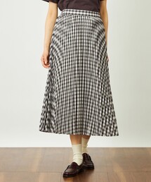 GREY LABEL チェックプリーツスカート