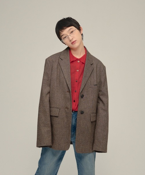 eL(エル)の「【eL】Gentle Form Jacket/1049480(テーラードジャケット・レディース・ブラック/ブラウン・FREE)」の1枚目の写真