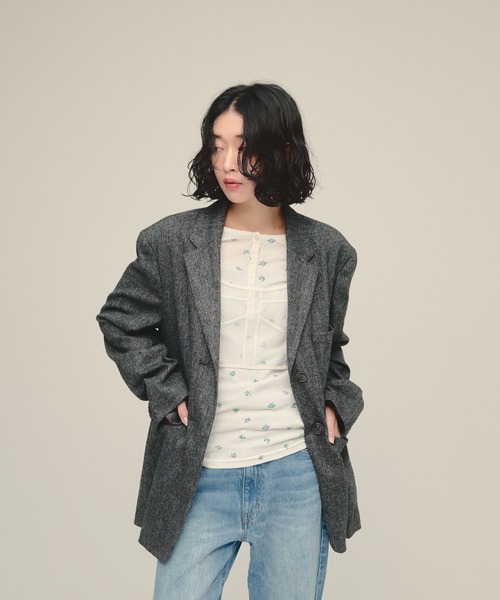 eL(エル)の「【eL】Gentle Form Jacket/1049480(テーラードジャケット・レディース・ブラック/ブラウン・FREE)」の21枚目の写真