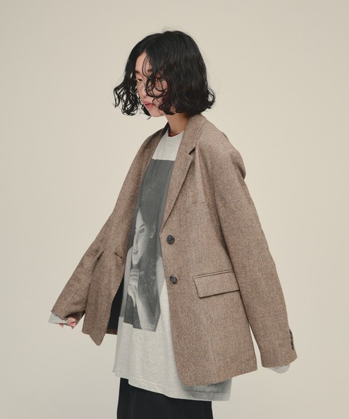 eL(エル)の「【eL】Gentle Form Jacket/1049480(テーラードジャケット・レディース・ブラック/ブラウン・FREE)」の17枚目の写真