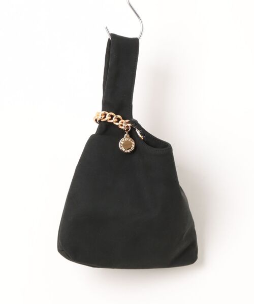 STELLA McCARTNEY(ステラマッカートニー)の「Falabella Wristlet Bag / ファラベラ リスト バッグ(ハンドバッグ・レディース・ブラック・ONE SIZE)」の1枚目の写真