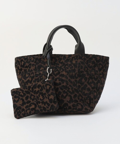 MICO COULIER(ミコクリエ)の「LEOPARD TOTE WITH POUCH(トートバッグ・レディース・ブラウン系その他・FREE)」の1枚目の写真