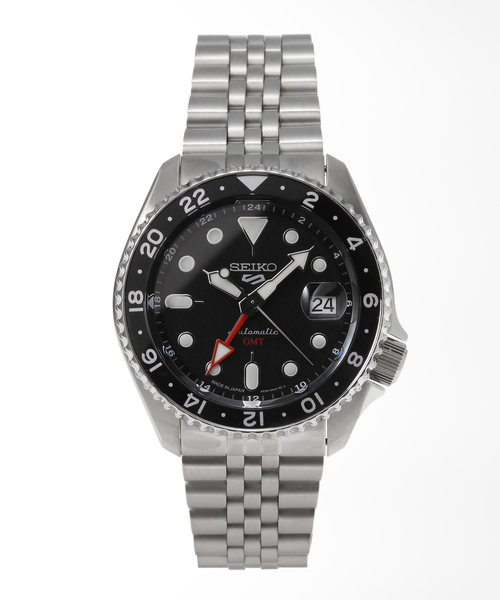 SEIKO（セイコー）の「SEIKO 5 SPORTS SBSC001 Black / GMT（アナログ腕時計・レディース・シルバー・FREE）」の2枚目の写真