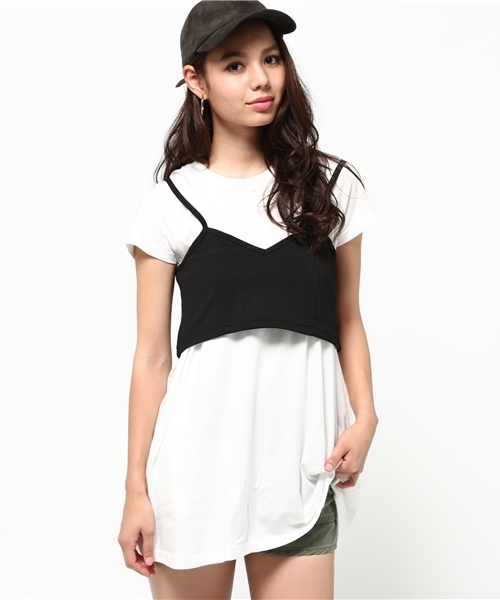 SLY（スライ）の「ビスチェレイヤードOP（ワンピース・レディース・トップグレー/マルチ/ホワイト・2/1）」の12枚目の写真