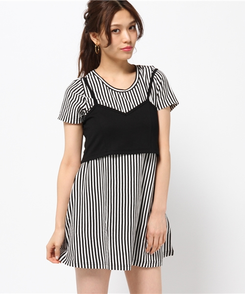 SLY（スライ）の「ビスチェレイヤードOP（ワンピース・レディース・トップグレー/マルチ/ホワイト・2/1）」の13枚目の写真