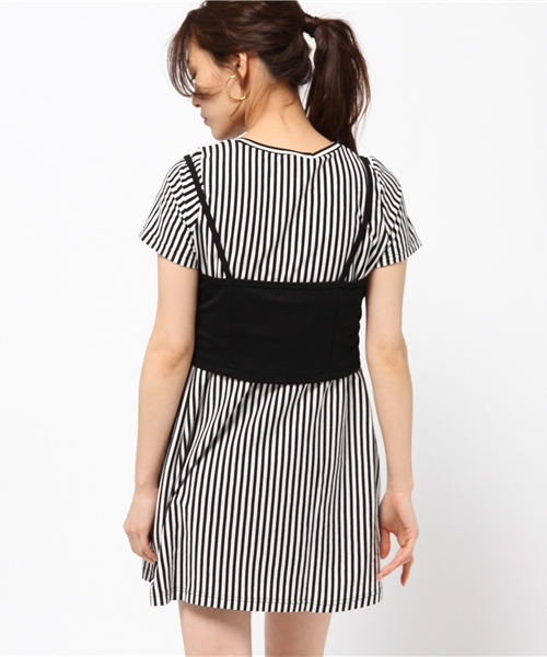 SLY（スライ）の「ビスチェレイヤードOP（ワンピース・レディース・トップグレー/マルチ/ホワイト・2/1）」の6枚目の写真