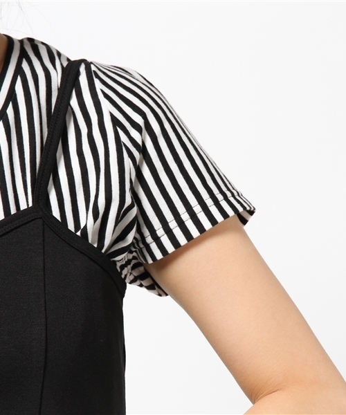 SLY（スライ）の「ビスチェレイヤードOP（ワンピース・レディース・トップグレー/マルチ/ホワイト・2/1）」の9枚目の写真