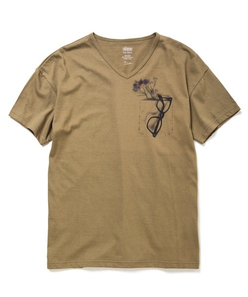 rehacer（レアセル）の「rehacer : Sun shade on Japan made body / サン シェイド メイドインジャパン（Tシャツ/カットソー・メンズ・カーキ/グレー/ホワイト・MEDIUM/SMALL/LARGE/X-LARGE）」の7枚目の写真