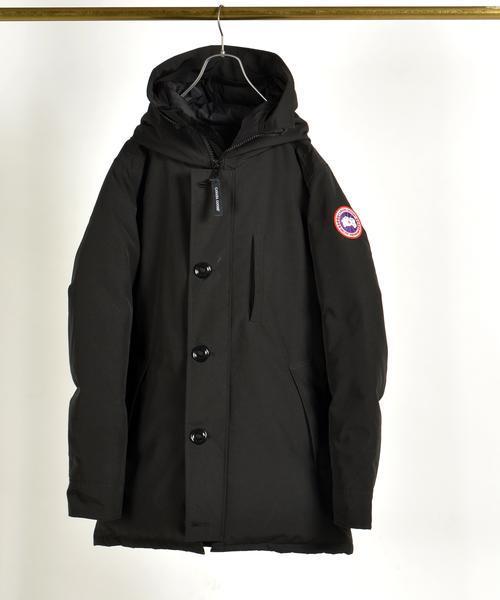美品　 カナダグース ダウンコート　ブラック　JASPER ダブルジップ　ロゴ カナダグース ジャスパー ダウンジャケット