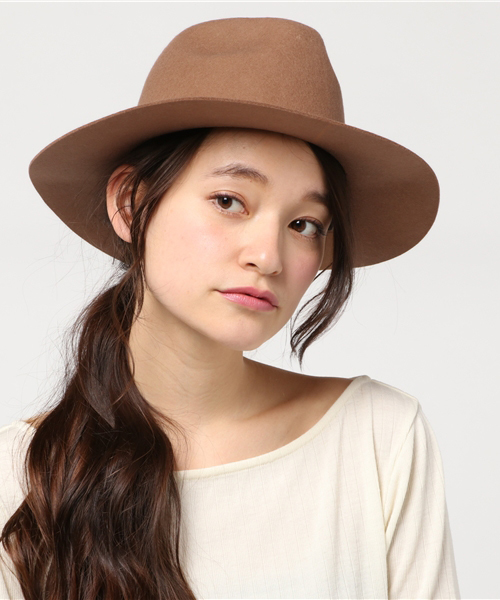 LAGUNAMOON（ラグナムーン）の「フェルトＨＡＴ（その他雑貨・レディース・ブラック/キャメル・FREE）」の2枚目の写真