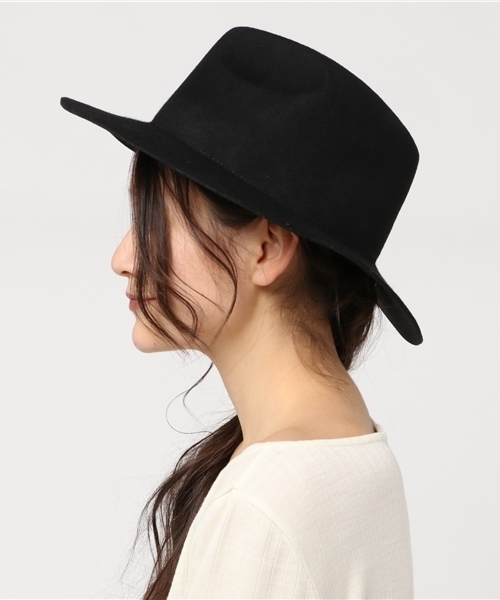 LAGUNAMOON（ラグナムーン）の「フェルトＨＡＴ（その他雑貨・レディース・ブラック/キャメル・FREE）」の3枚目の写真