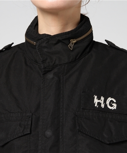 HYSTERIC GLAMOUR（ヒステリックグラマー）の「M-65JK（ミリタリージャケット・レディース・カーキ/グリーン系カモフラージュ/ブラック・FREE）」の7枚目の写真