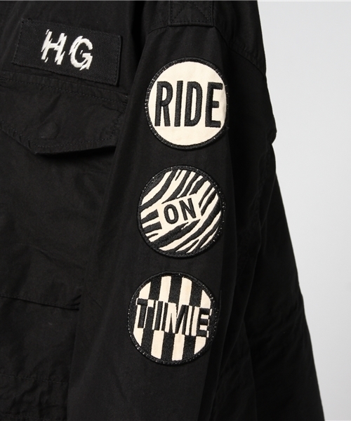 HYSTERIC GLAMOUR（ヒステリックグラマー）の「M-65JK（ミリタリージャケット・レディース・カーキ/グリーン系カモフラージュ/ブラック・FREE）」の13枚目の写真