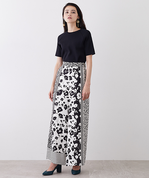 UNITED TOKYO（ユナイテッドトウキョウ）の「モノコラプリントパンツ（その他パンツ・レディース・ブラック・1）」の12枚目の写真