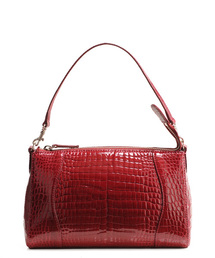 クロコダイルレザーショルダーバッグ