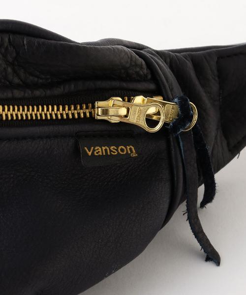 VANSON ウエストポーチ 渋カジ世代にはお馴染みの銘品「vanson」のレザーウエストポーチが