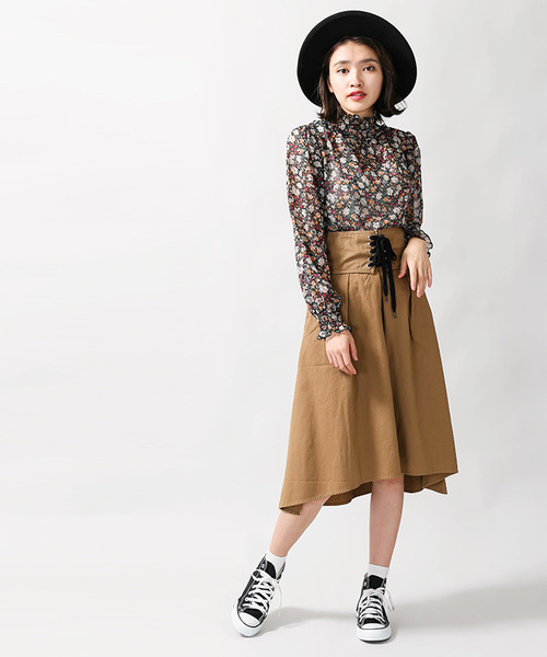 WEGO（ウィゴー）の「WEGO/コルセットベルトイレヘムスカート（スカート・レディース・ブラック/ワイン/ベージュ/ベージュ系その他2・FREE）」の20枚目の写真