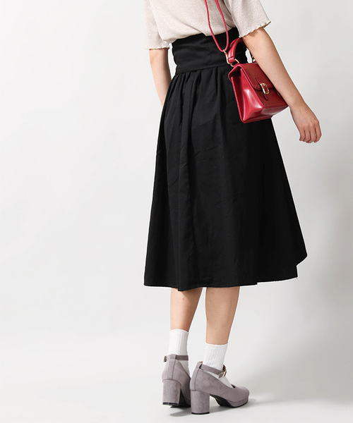 WEGO（ウィゴー）の「WEGO/コルセットベルトイレヘムスカート（スカート・レディース・ブラック/ワイン/ベージュ/ベージュ系その他2・FREE）」の19枚目の写真