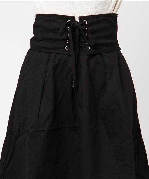 WEGO（ウィゴー）の「WEGO/コルセットベルトイレヘムスカート（スカート・レディース・ブラック/ワイン/ベージュ/ベージュ系その他2・FREE）」の11枚目の写真