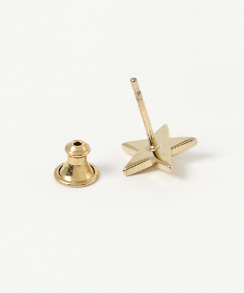 SAINTS(セインツ)の「SAINTS(セインツ)/ネイティブスターピアス14Kゴールドメッキ加工(ピアス(片耳用)・メンズ・シルバー・FREE)」の3枚目の写真