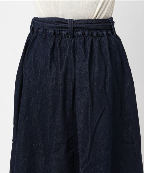 WEGO(ウィゴー)の「WEGO/デニムリボンイレヘムミディスカート(デニムスカート・レディース・インディゴブルー/ダークインディゴブルー・SMALL/LARGE/MEDIUM)」の14枚目の写真