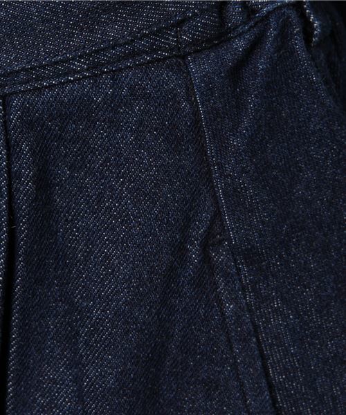 WEGO(ウィゴー)の「WEGO/デニムリボンイレヘムミディスカート(デニムスカート・レディース・インディゴブルー/ダークインディゴブルー・SMALL/LARGE/MEDIUM)」の4枚目の写真