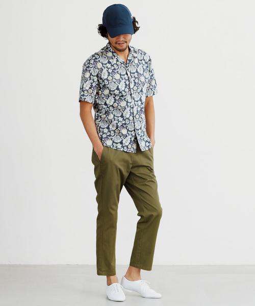 green label relaxing（グリーンレーベルリラクシング）の「SC ライトチノ イージークロップドパンツ ◆（チノパンツ・メンズ・ベージュ/オリーブ/ネイビー・S/M/L）」の18枚目の写真