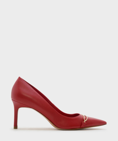 CHARLES & KEITH(チャールズ & キース)の「メタリックディテールパンプス / METALLIC DETAIL PUMPS(パンプス・レディース・レッド/ライトベージュ/ブラック・22.5cm/23.5cm/23cm/24.5cm/25cm)」の1枚目の写真