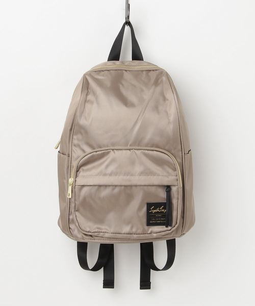 Legato Largo(レガートラルゴ)の「【Legato Largo】撥水加工ナイロン調デイパック LT-C2151(バックパック/リュック・レディース・ベージュ/ブラック/グレー/ネイビー・FREE)」の3枚目の写真